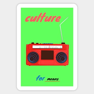 culture for means Sticker